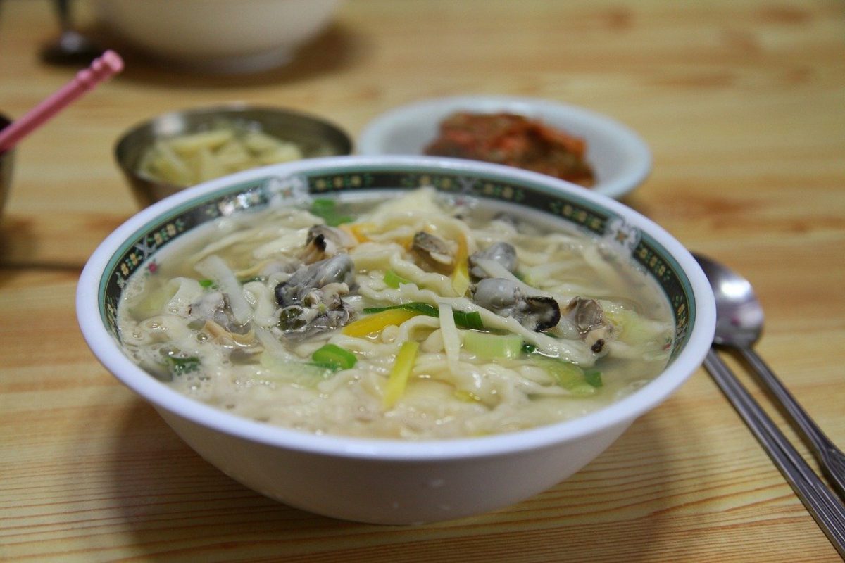 a bowl of kalguksu a bowl of kalguksu