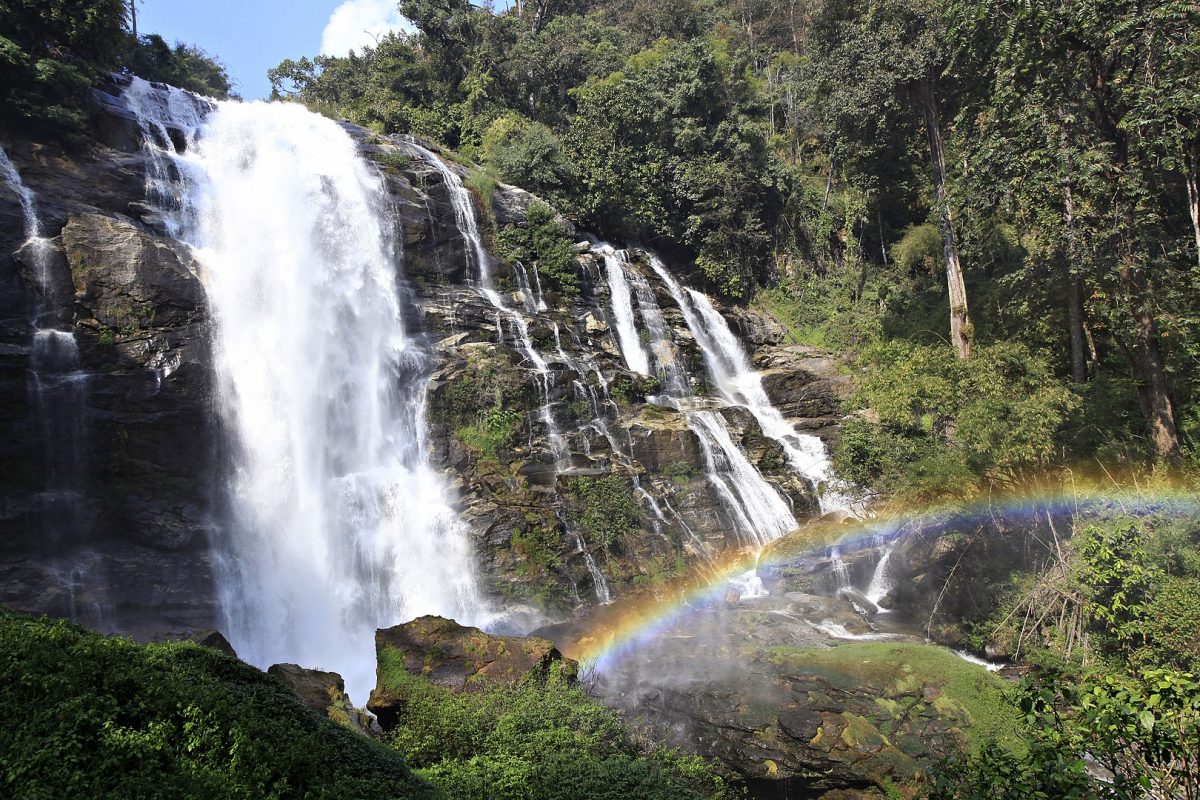 one of the mighty waterfalls in doi inthanon national park one of the mighty waterfalls in doi inthanon national park