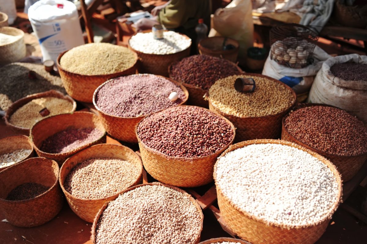 some goods sold at the local market in madagascar