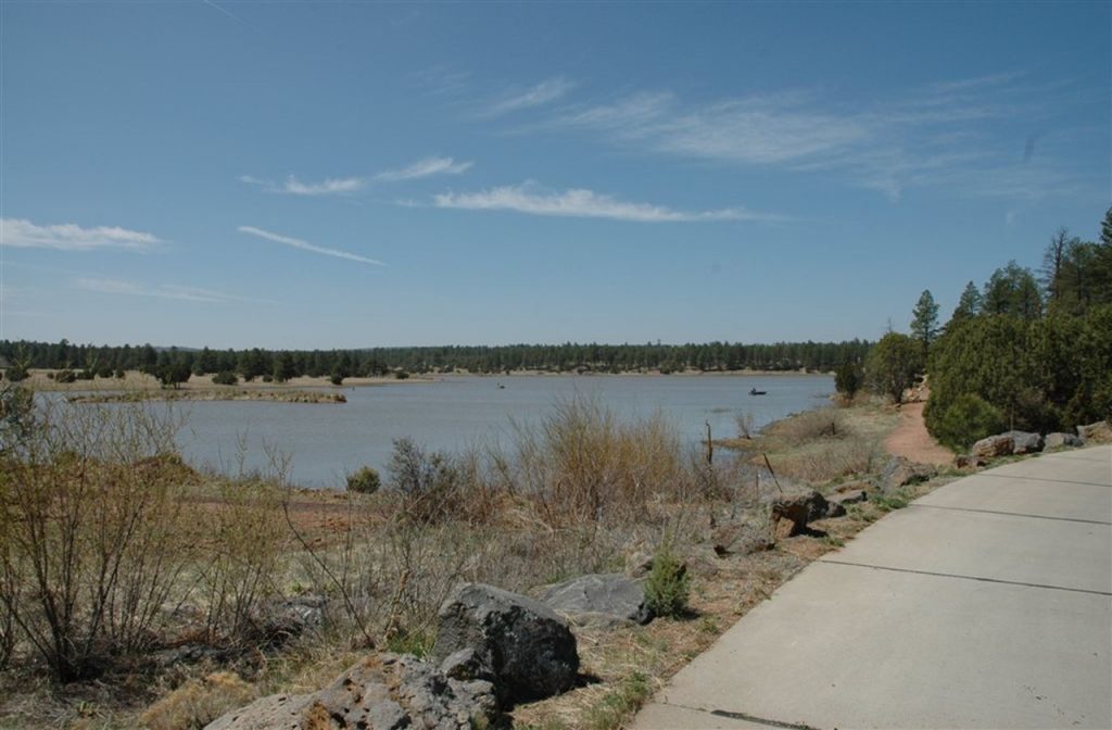 Fool Hollow Lake as seen from a nature trail