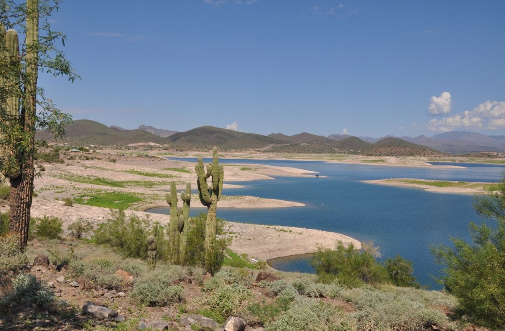 Low water level in Lake Pleasant