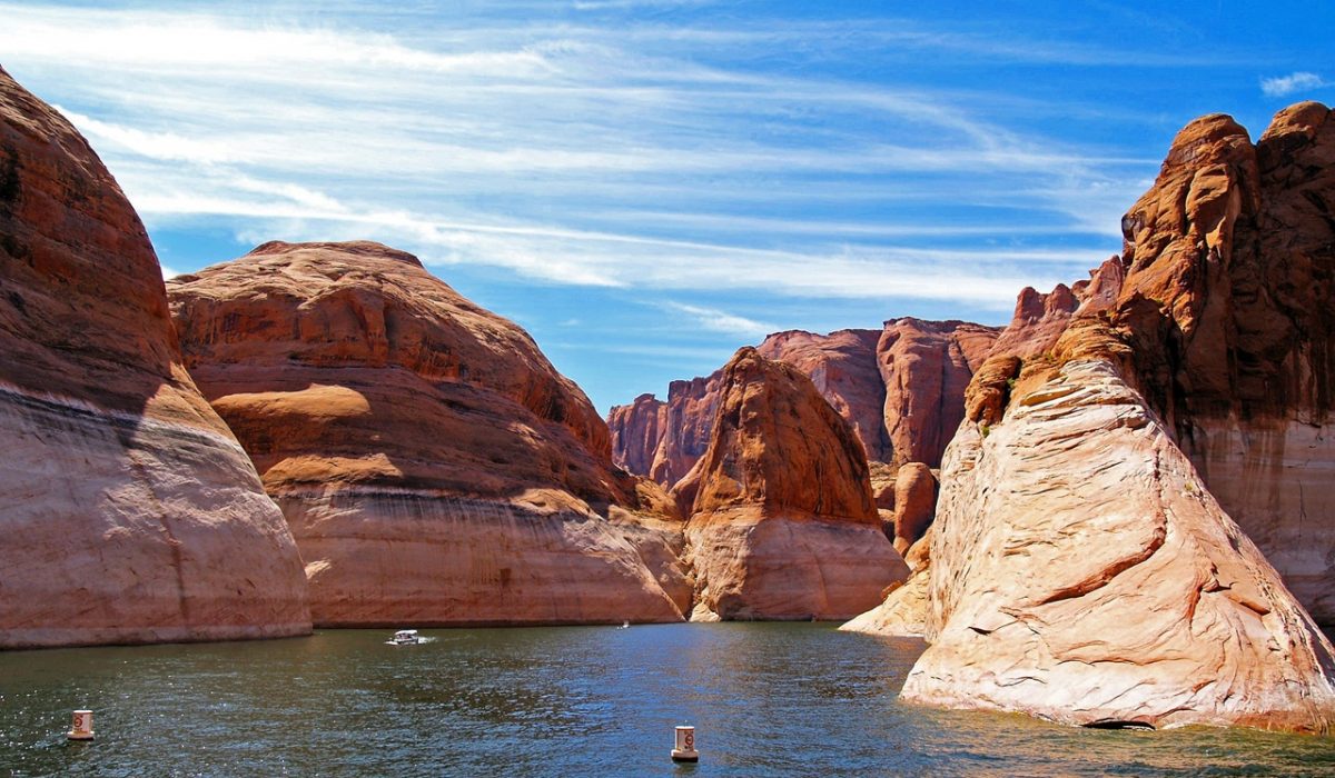 Lake Powell Arizona Rock formations in Lake Powell in Arizona
