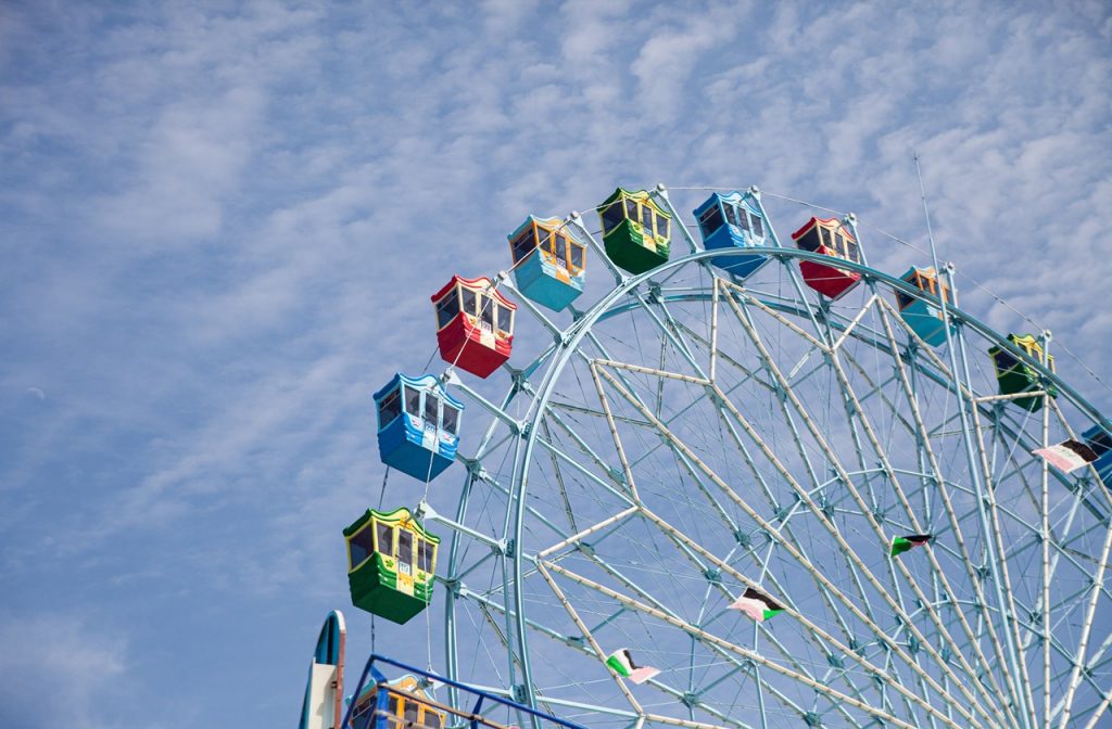 Ferris wheel in Wolmi Theme Park Incheon South Korea