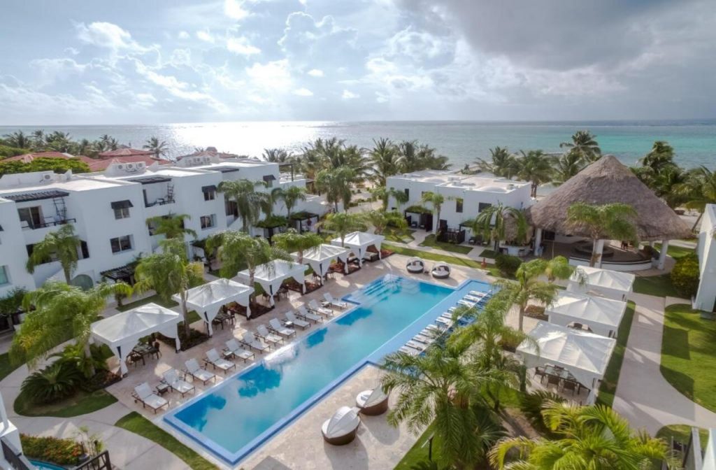 Aerial view of Las Terrazas Resort Belize