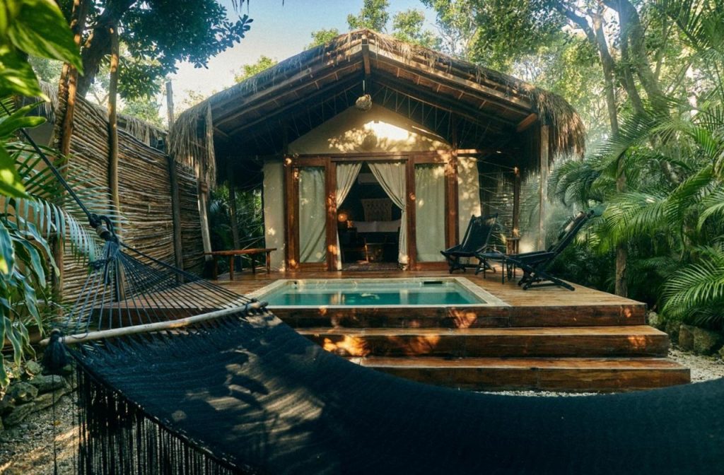 Room with plunge pool at Habitas Tulum Room with plunge pool at Habitas Tulum