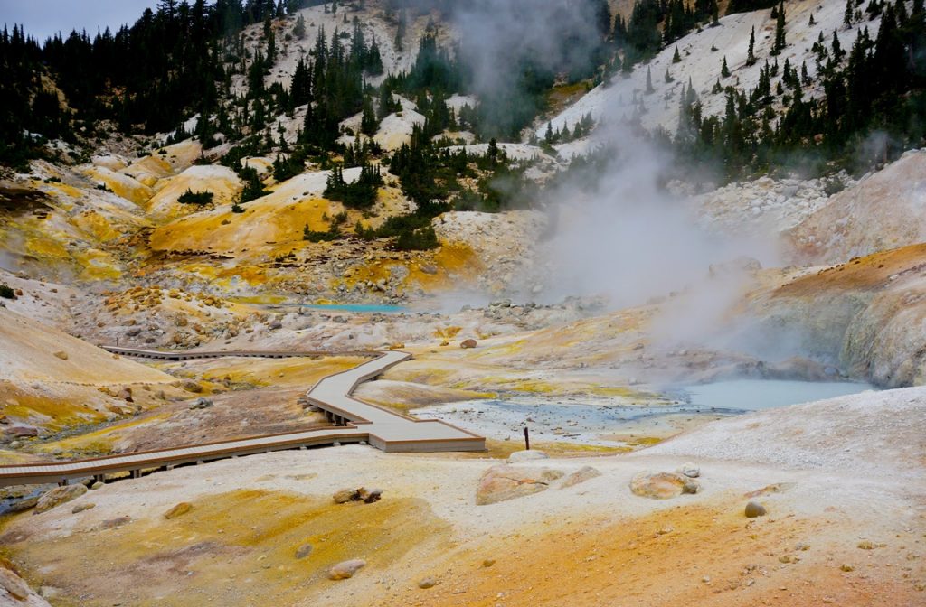 Hydrothermal features in Lassen Volcanic National Park