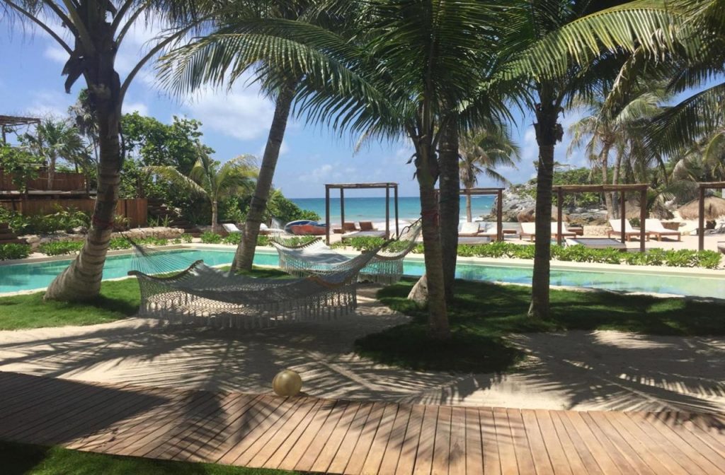 View of Maria Del Mar Tulum's pool area View of Maria Del Mar Tulum's pool area