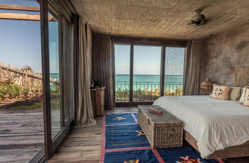 One of the rooms in Nomade Tulum with ocean views One of the rooms in Nomade Tulum with ocean views