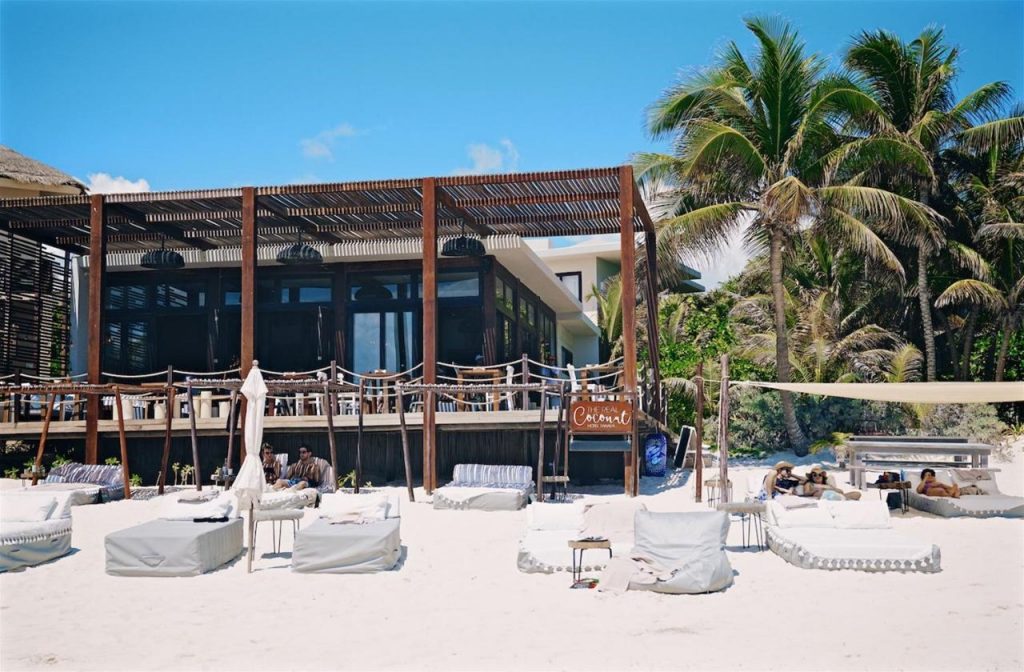 Restaurant and beachfront area of Sanara Tulum Restaurant and beachfront area of Sanara Tulum