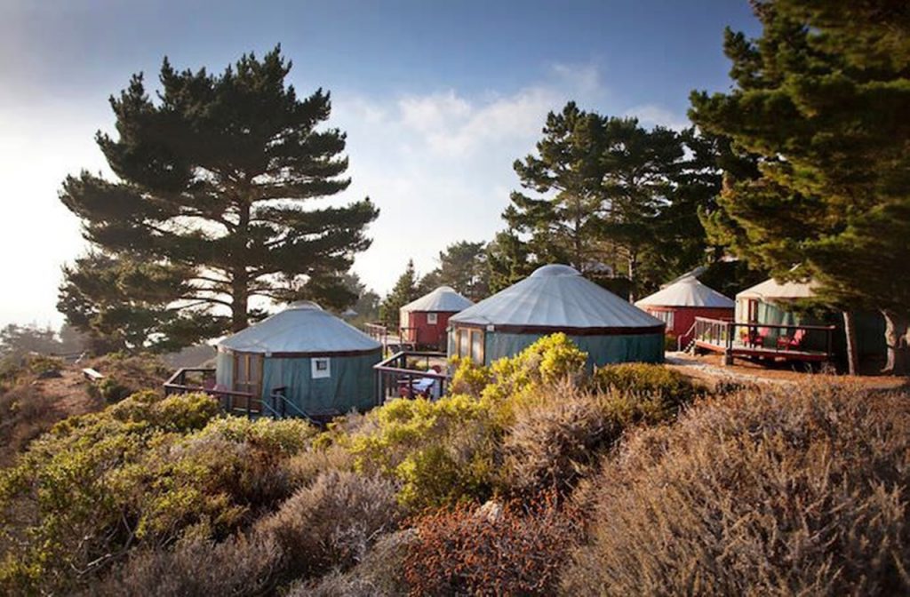 Mongolian-inspired yurts in Treebones Resort Mongolian-inspired yurts in Treebones Resort