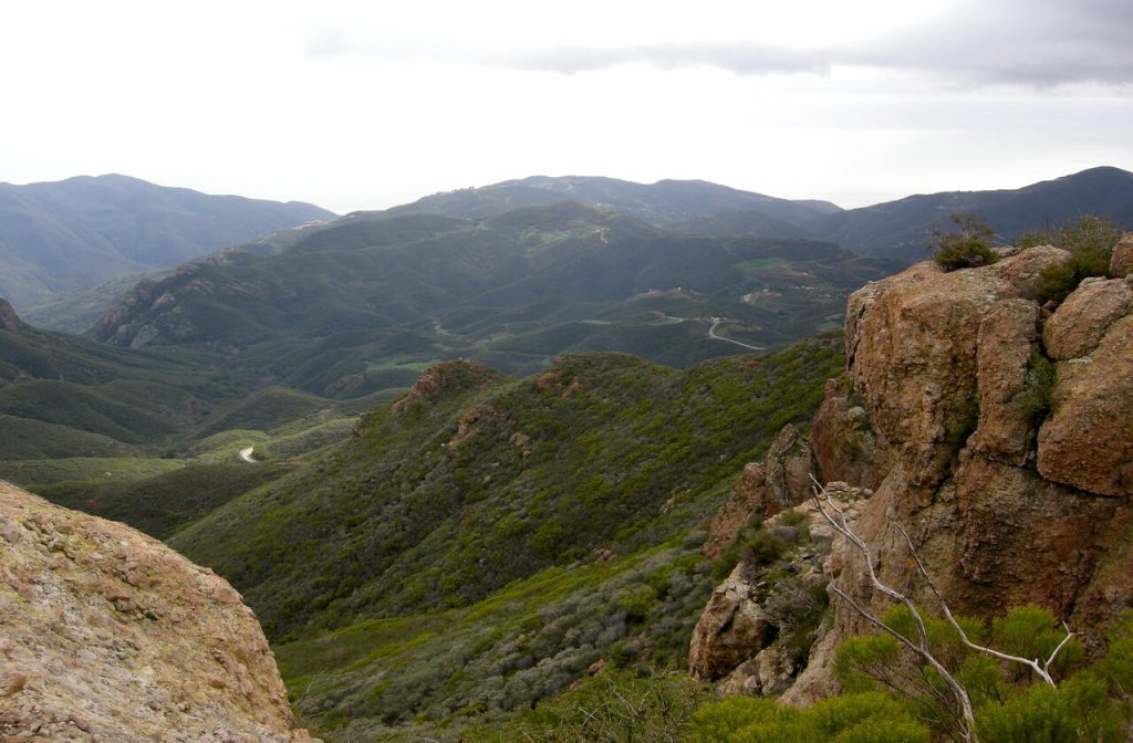 Rock formations along the Backbone Trail