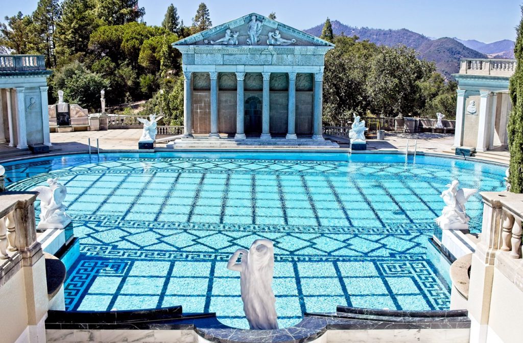 View of  Neptune Pool at Hearst Castle