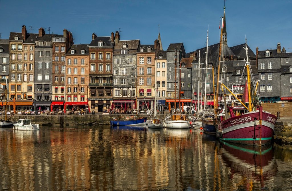 View of Honfleur's iconic harbor
