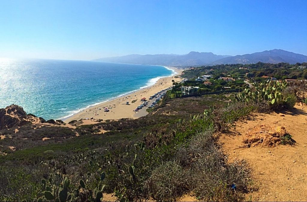 Beachside views from Point Dume Cove trail