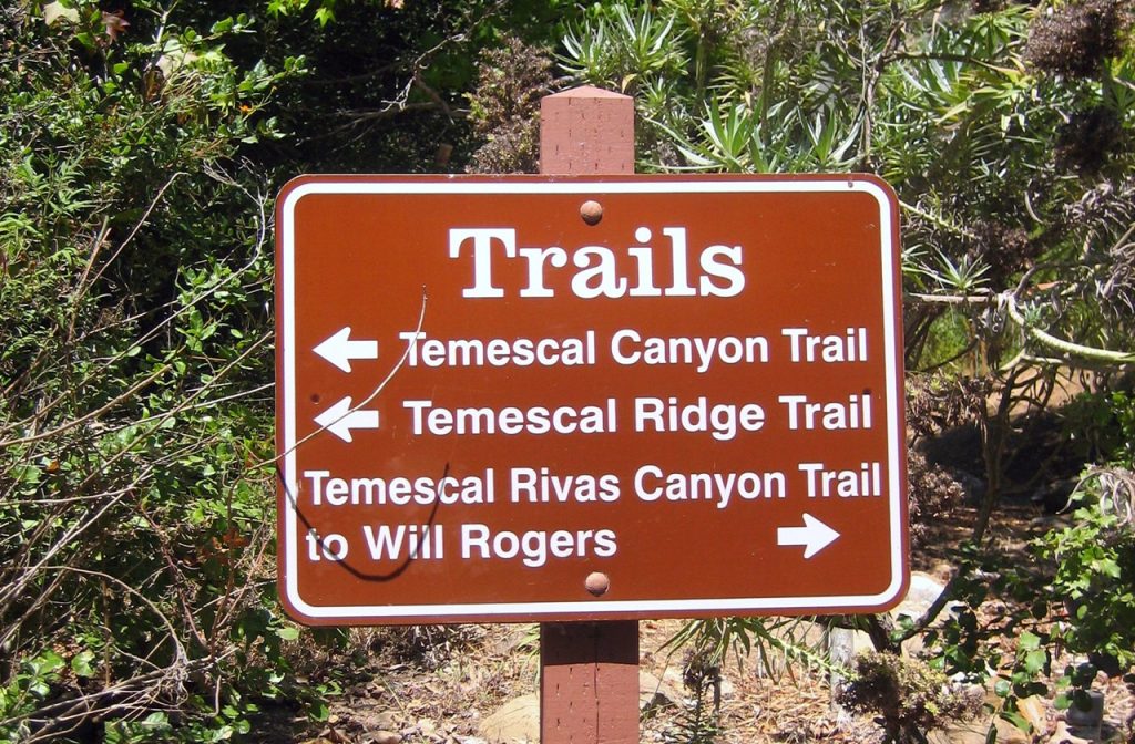Trailhead to Temescal Canyon Trail