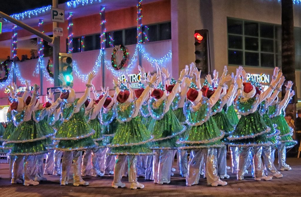 Tap dancers at a holiday event in Palm Springs California