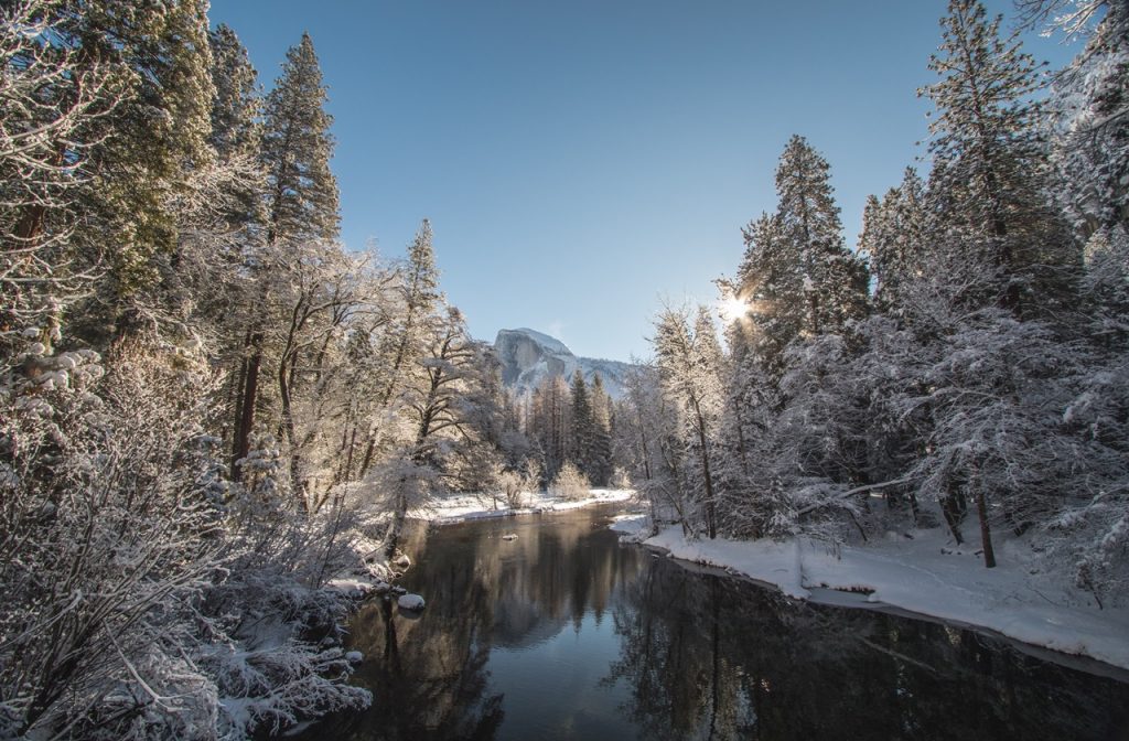 Christmas in California brings a new charm to Yosemite National Park