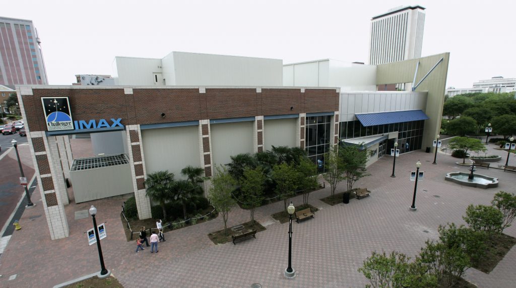 Aerial shot of the Challenger Learning Center in Tallahassee, Florida. Aerial shot of the Challenger Learning Center in Tallahassee, Florida.