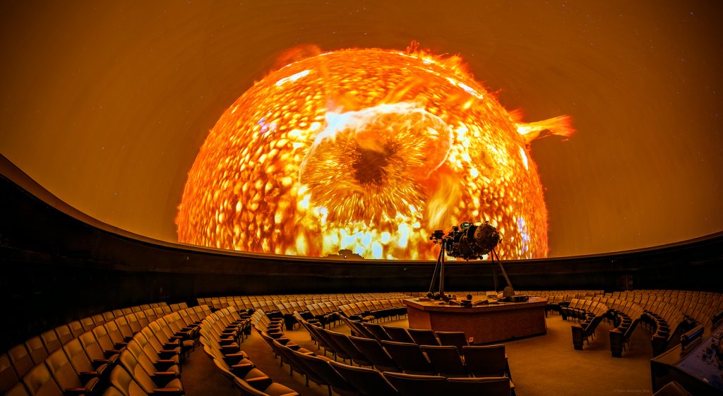 Inside the planetarium at Fernbank Science Center. Inside the planetarium at Fernbank Science Center.