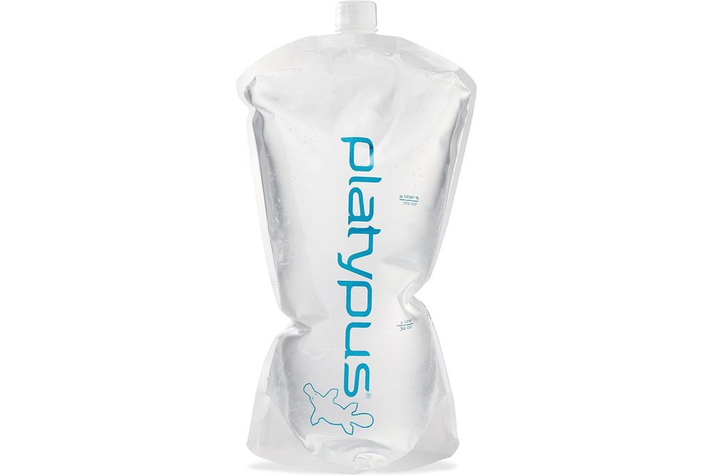 Platypus ultralight collapsible soft bottle.