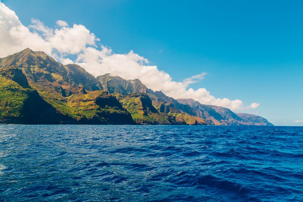 Kauai island in Hawaii, one of the best places to travel without a passport.