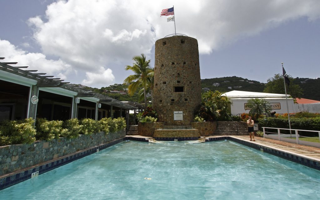 Swimming pool in front of Blackbeard’s Castle, St. Thomas.