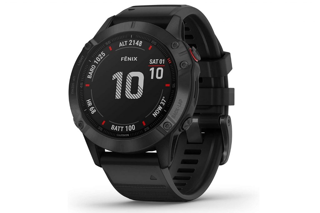 Garmin Fenix 6 Pro in black. Garmin Fenix 6 Pro in black.