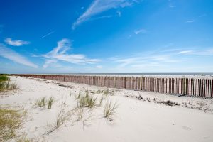 tunning view of Holly beach in Louisiana.