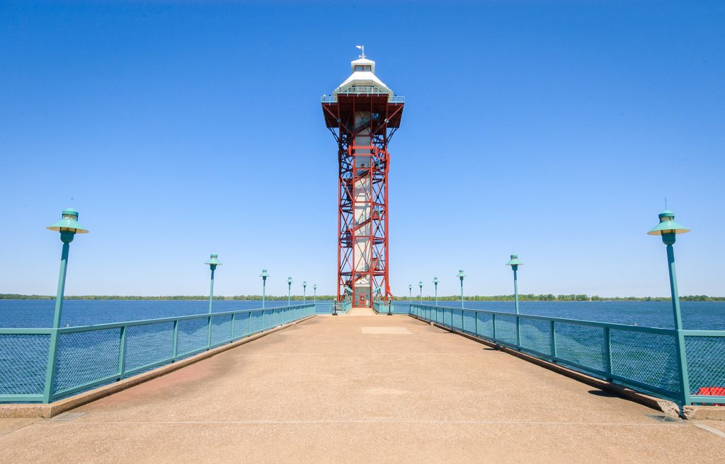 Bicentennial Tower by the waters of Lake Erie. Bicentennial Tower by the waters of Lake Erie.