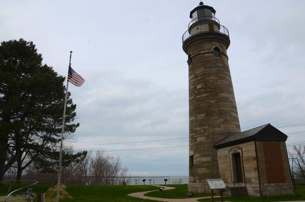 Fascinating view of Erie Land Lighthouse. Fascinating view of Erie Land Lighthouse.