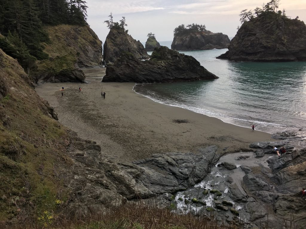 Secret beach, a hidden gem in Brookings, Oregon. 