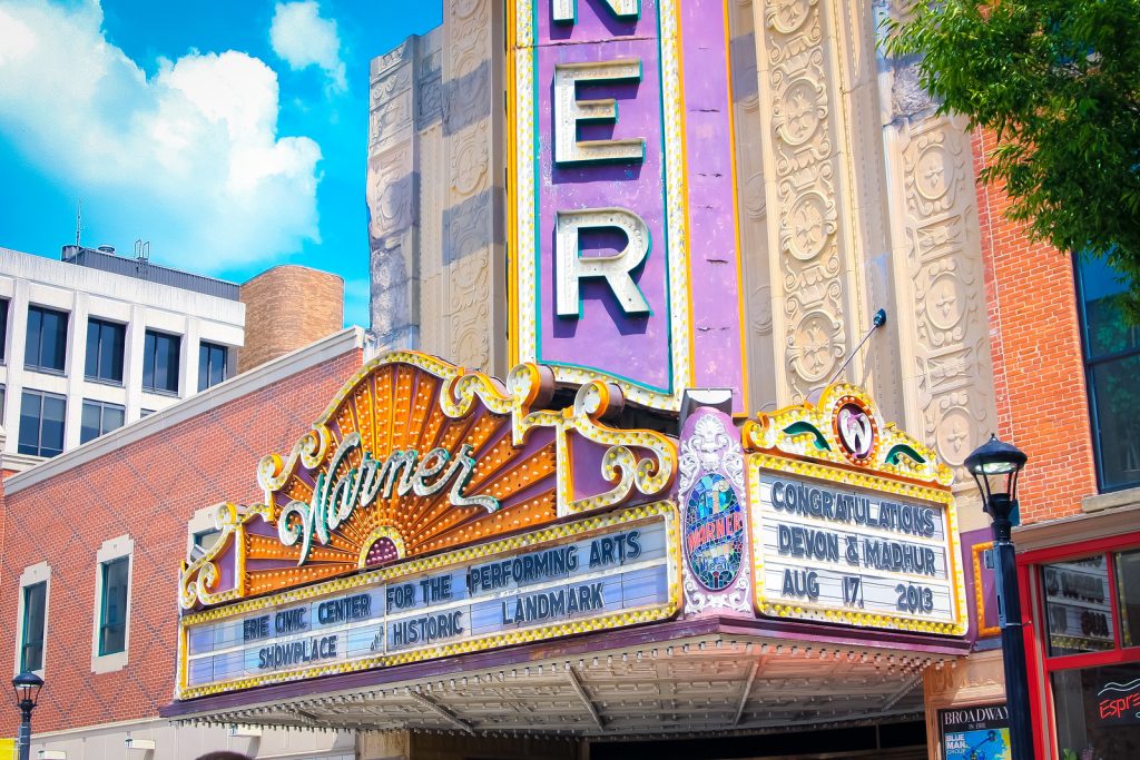 The famous Warner Theater in Erie, PA. The famous Warner Theater in Erie, PA.