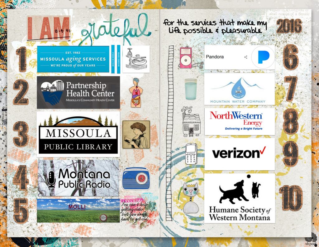A gratitude journal to keep track of things you are grateful for.