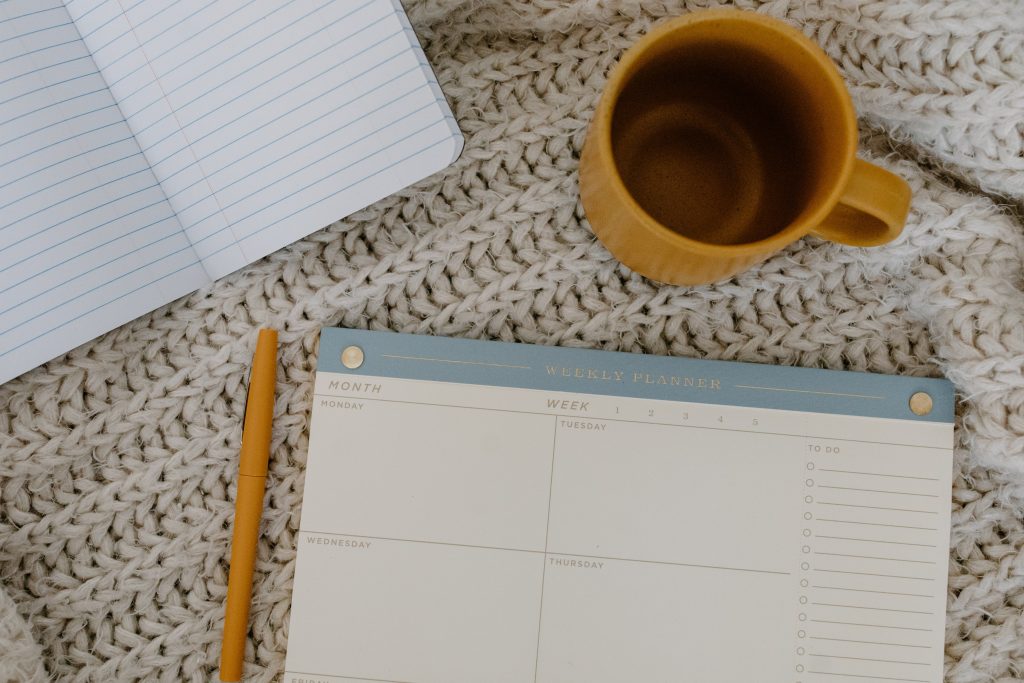 A planner to list down your things to do.