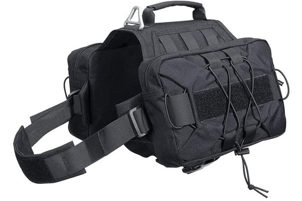 Excellent Elite Spanker Dog Pack in black.