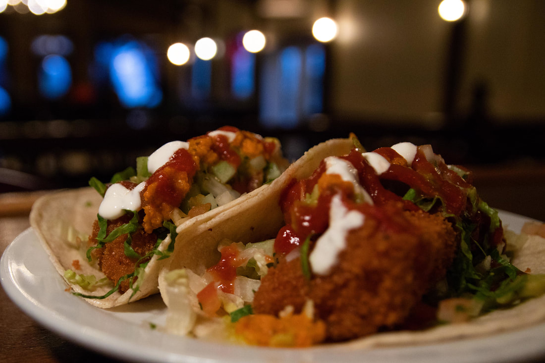 A serving of fish tacos from Seasalt Grill and Bar; one of the best Seward restaurants.