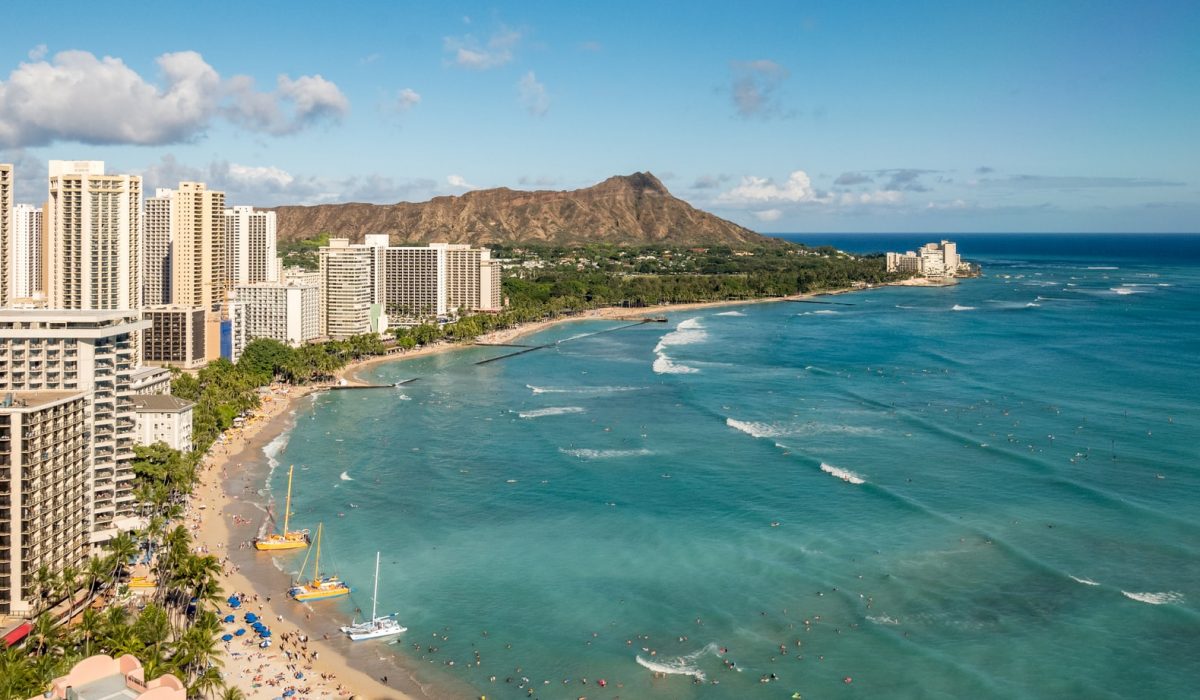 Waikiki beach in Hawaii Waikiki beach in Hawaii