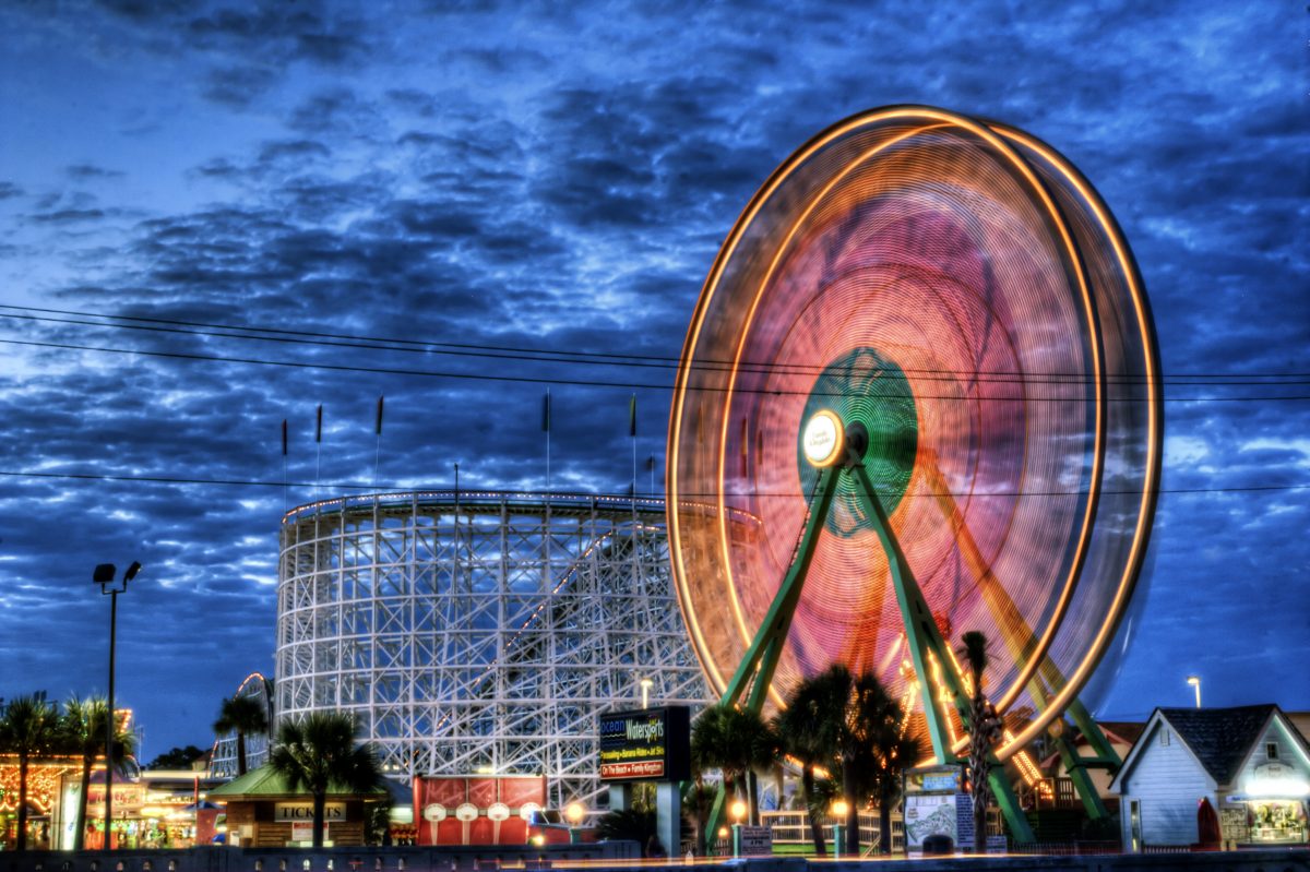 Ferris Wheel located along the Myrtle Beach Boardwalk.