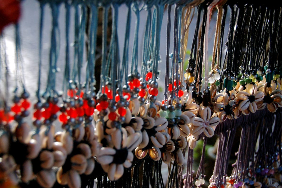 necklaces made from shells and beads for sale.