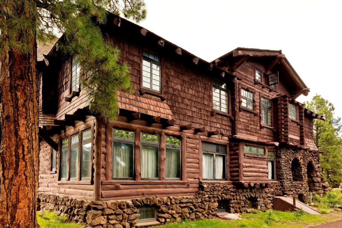 Exterior of the Riordan Mansion, one of the top Flagstaff attractions.