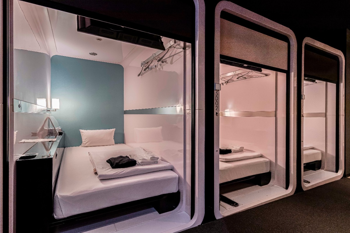 modern capsule hotel in Japan modern capsule hotel in Japan