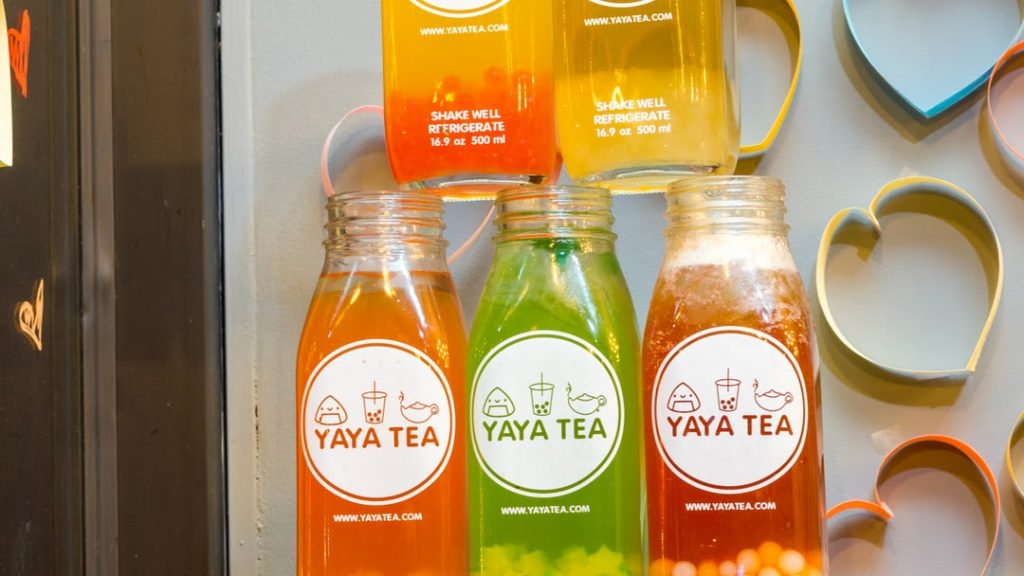 Bottled bubble teas from YAYA Tea
