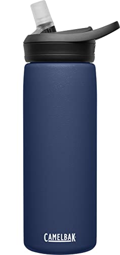 CamelBak eddy+ Water Bottle 20oz - Insulated Stainless Steel, Navy