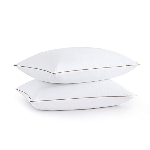 Puredown® Feathers and Down Pillow, 2 Pack Standard Size