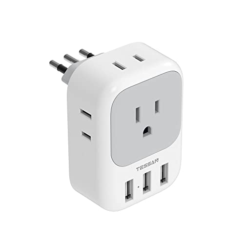 Compact Italy Travel Plug Adapter