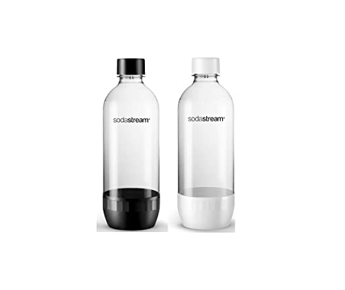 Soda Stream 1-Liter Carbonating Bottles - Black&White Twin Pack