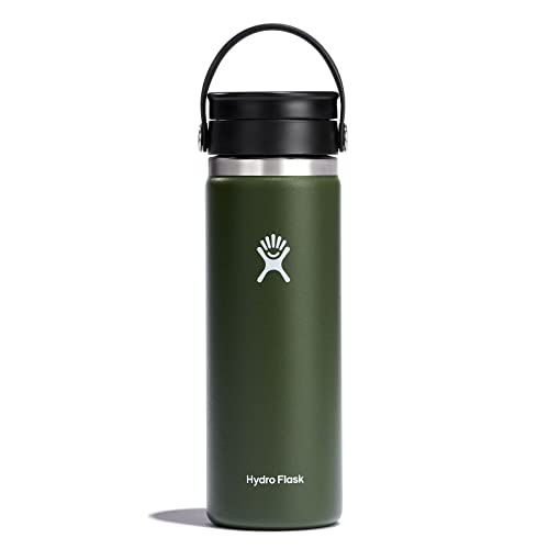 Hydro Flask 20 oz Wide Mouth Bottle with Flex Sip Lid Olive
