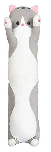 Cartoon Cat Plush Long Throw Pillow