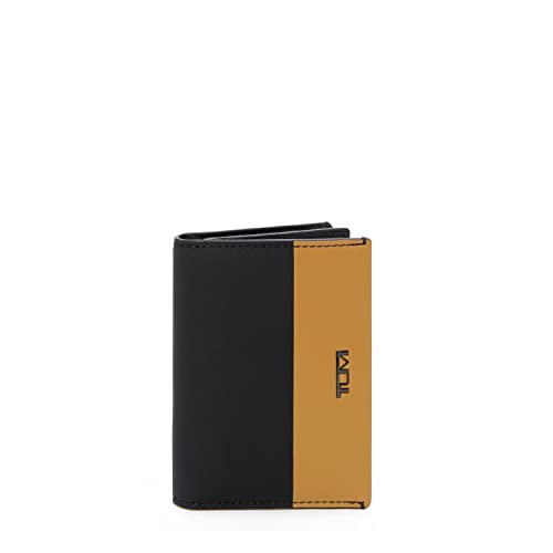 TUMI Nassau SLG Card Case - Black/Golden Brown