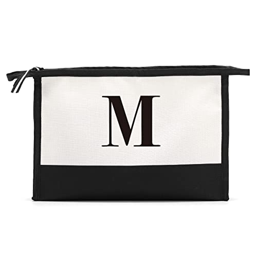 Monogrammed Cosmetic Bag - Personalized Travel Makeup Bag